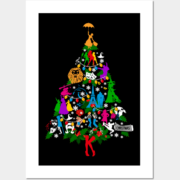 Broadway Christmas Wall Art by KsuAnn